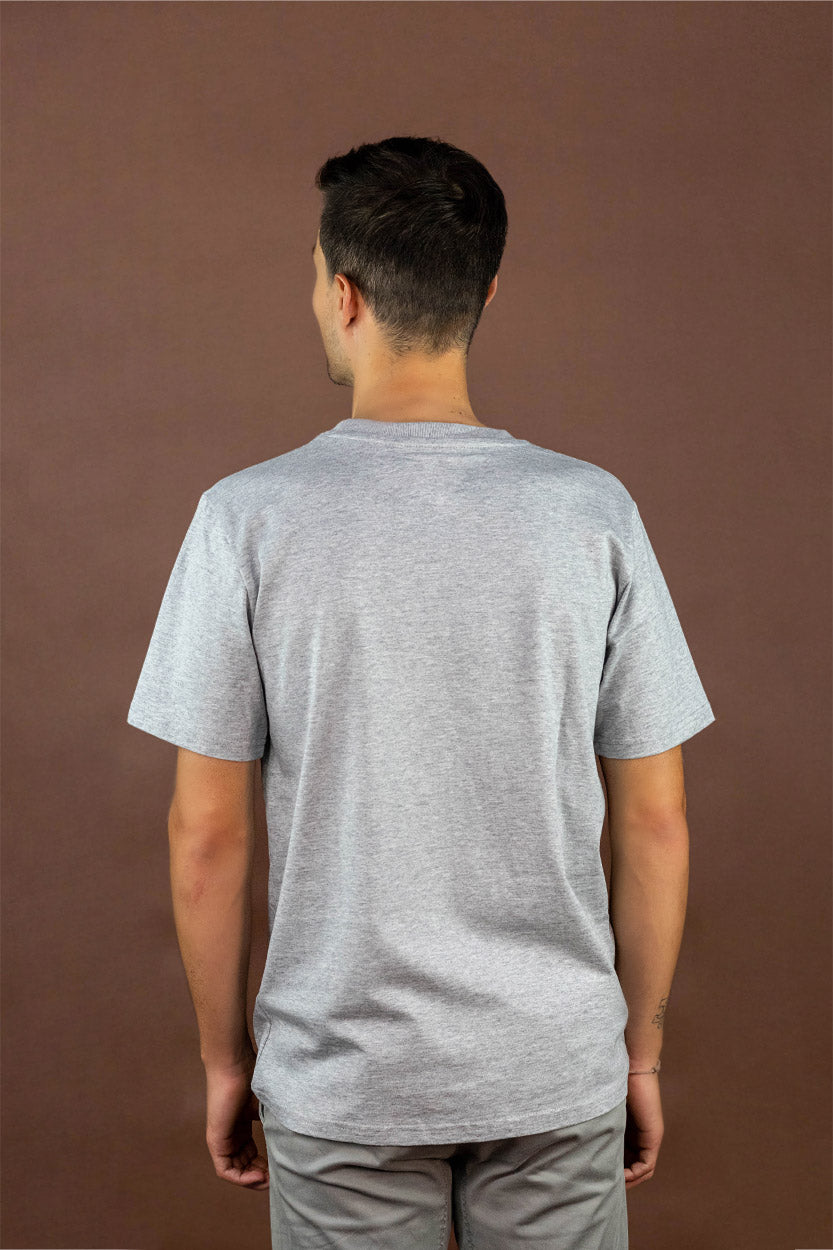 camiseta gris gsport manga corta