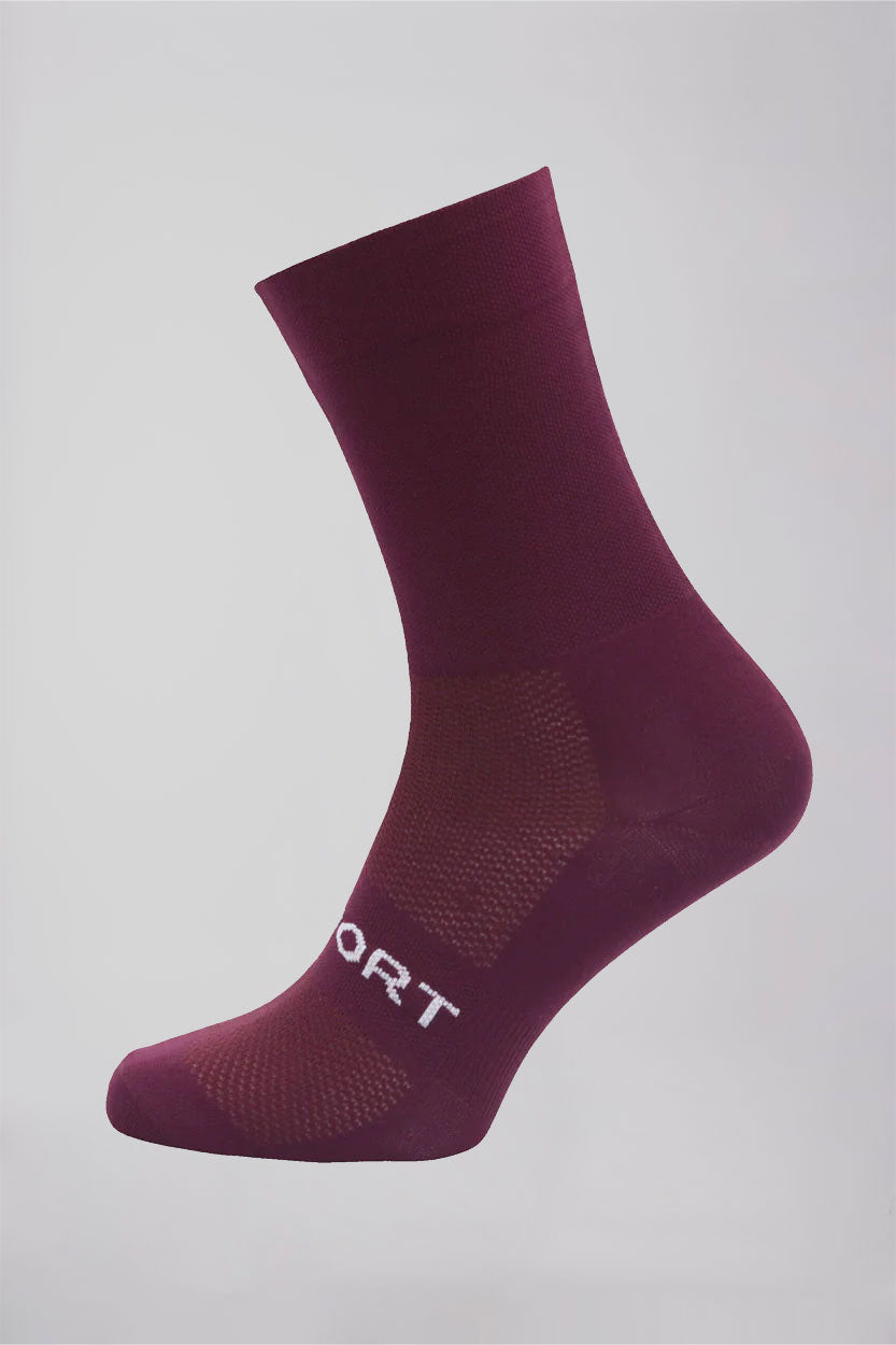 calcetines granates burdeos rojos marrones morados ciclismo culotte socks