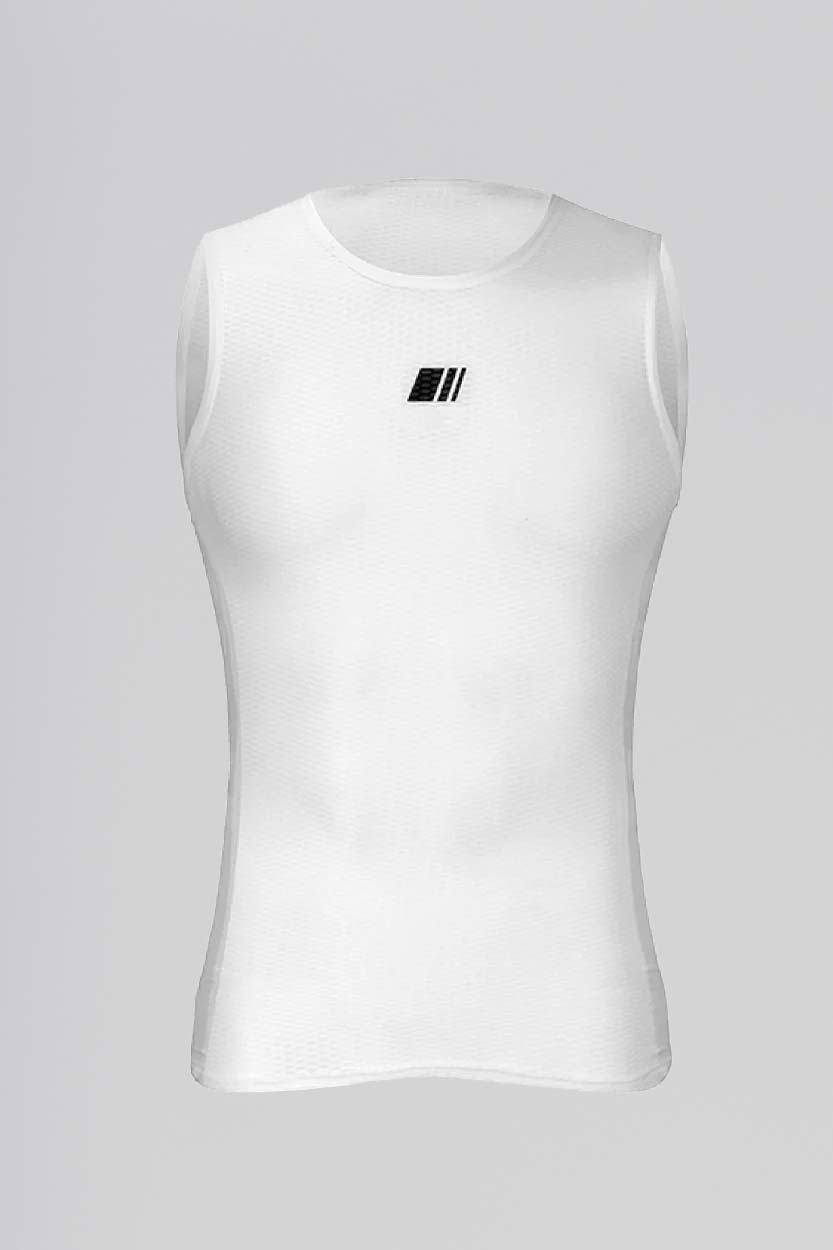 camiseta interior tirantes ligera blanca clasica maillot ciclismo profesional tecnica