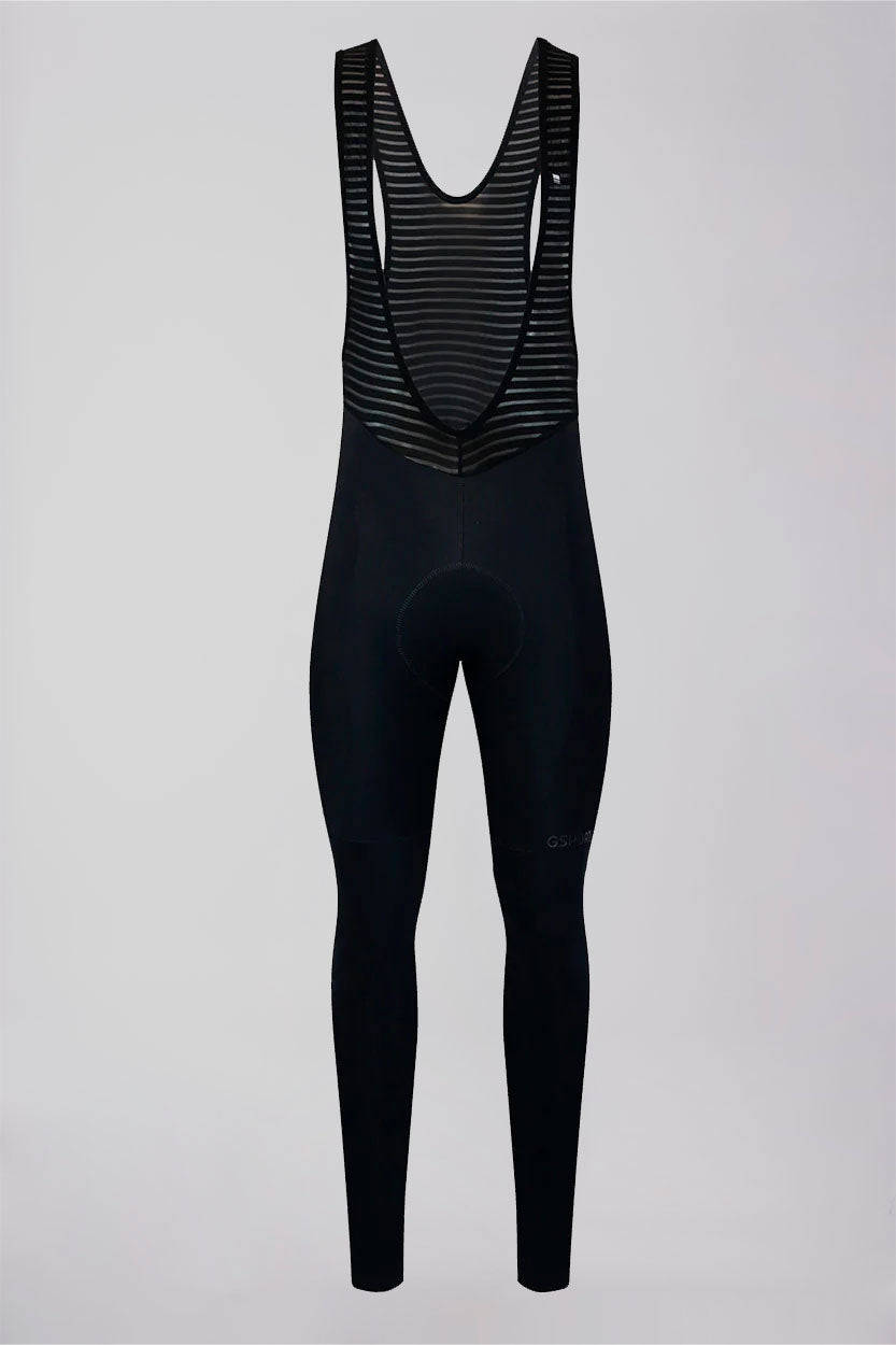 culotte negro bib short largo one winter invierno felpa polar tirantes transpirables ropa ciclismo gsport cycling