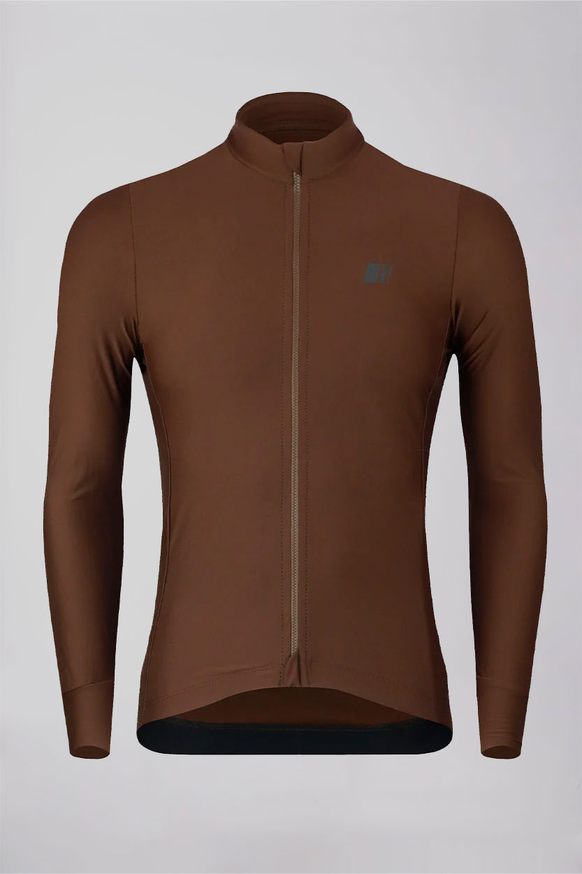 Maillot manga larga largo lightwinter invierno belgique chocolate marron coleccion ciclismo ropa gsport