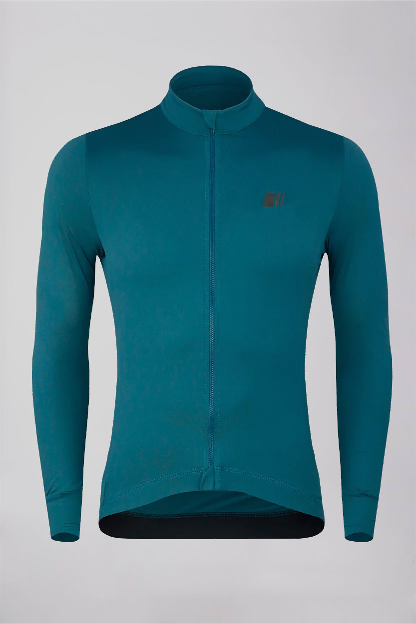 Maillot manga larga lightwinter cancun azul invierno jersey ropa coleccion ciclismo gsport