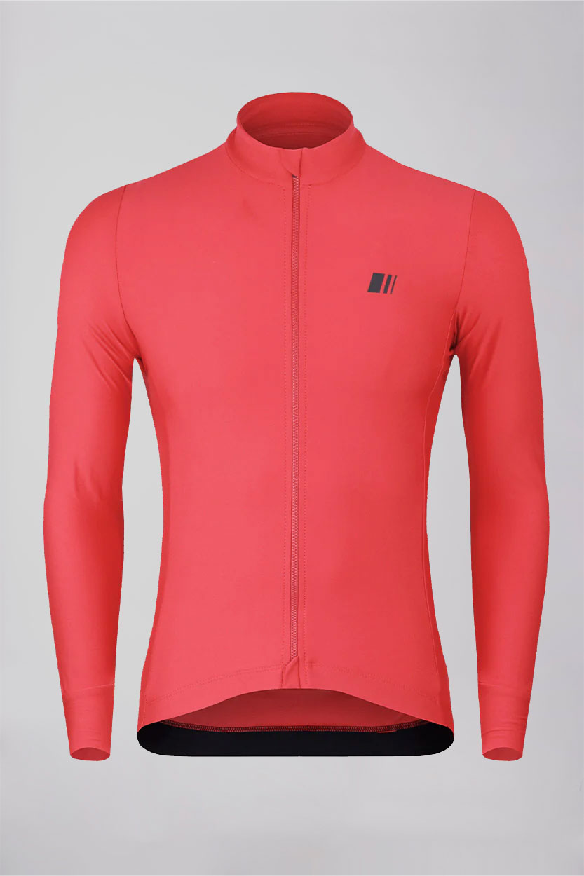 Maillot manga larga lightwinter chili rojo invierno jersey ropa coleccion ciclismo gsport