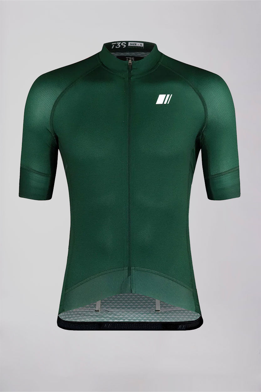 Maillot pro team pine verde oscuro manga corta mujer coleccion ropa ciclismo gsport