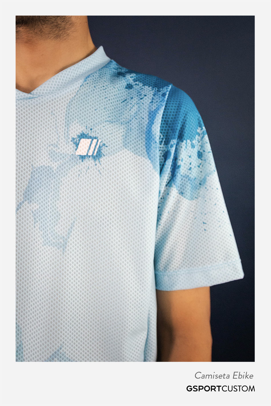 camiseta Ebike ropa personalizada ciclismo transpirable hombre gsport