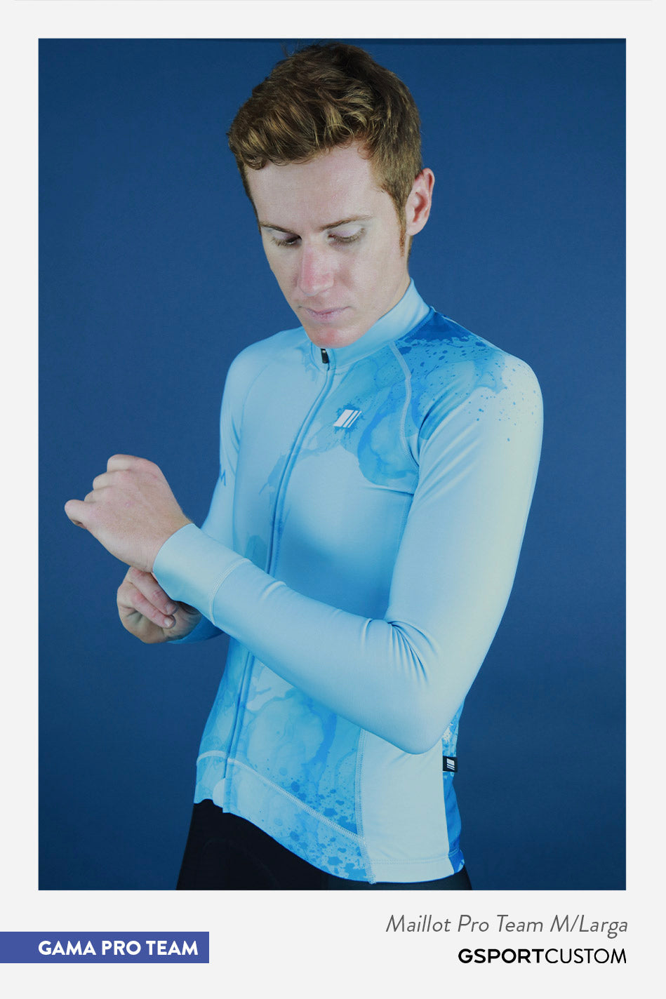 Maillot manga larga largo pro team custo ropa personalizada gsport ciclismo jersey