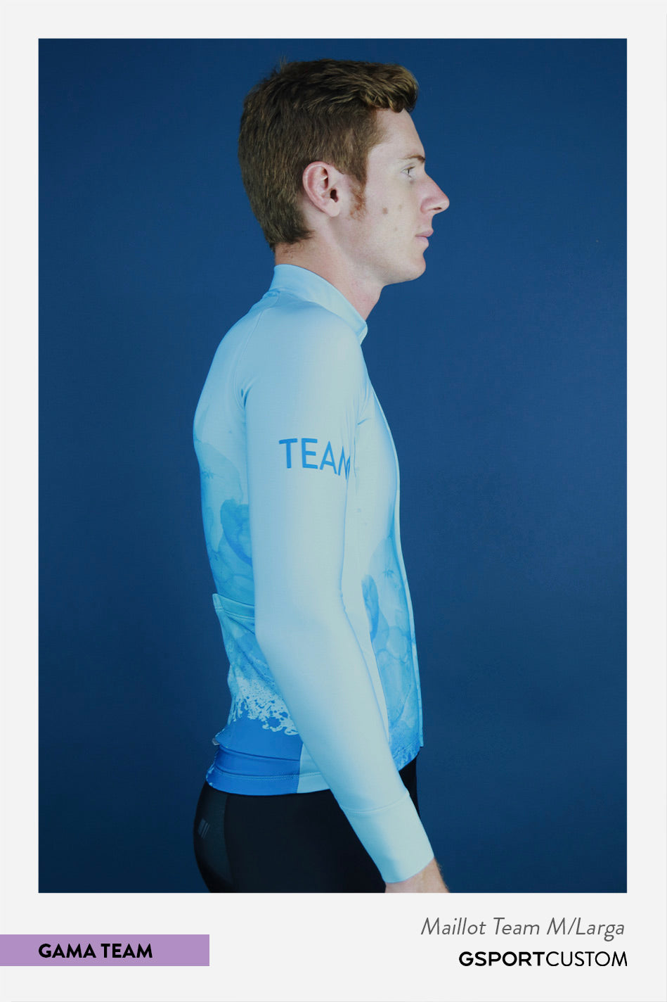 Maillot manga larga ciclismo team custom coleccion gsport ropa ciclismo