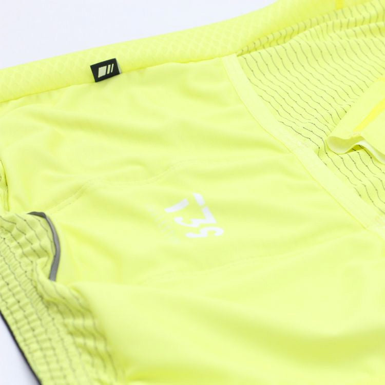 Maillot pro team manga corta amarillo yellow fluor neon coleccion ciclismo ropa gsport