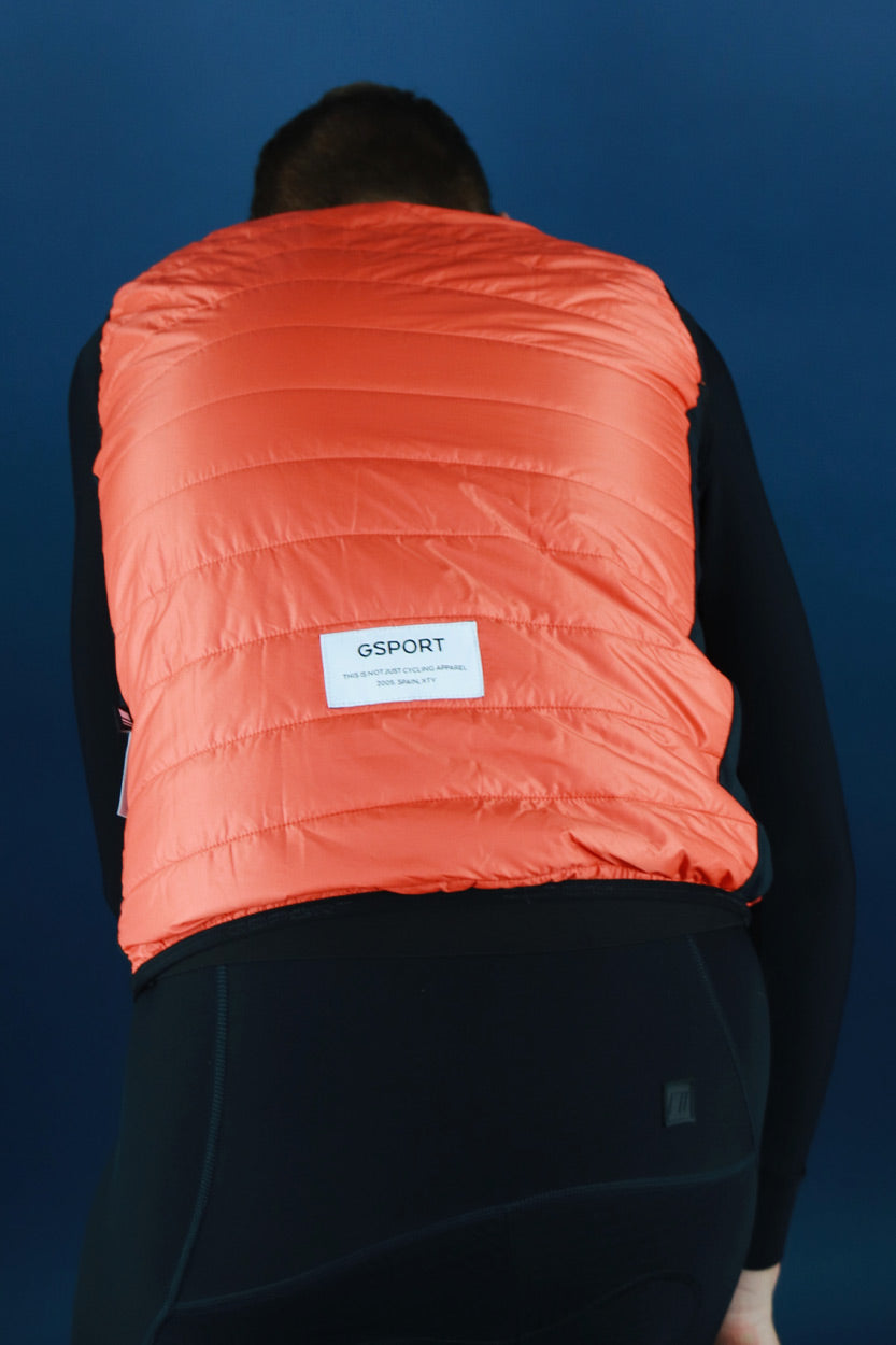 gsport chaleco top layer coat acolchado capa superior maillot ciclismo