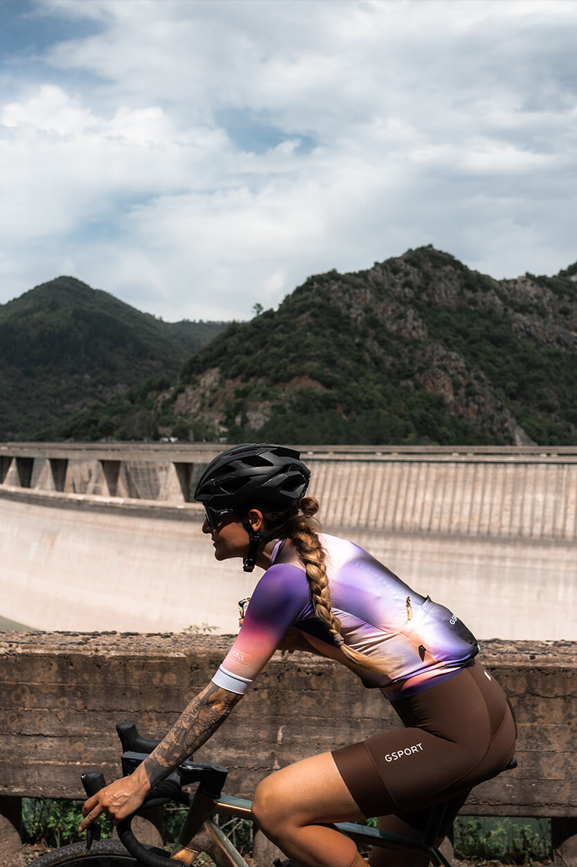 culotte mujer endurance brown puños silicona ajuste perfecto ciclismo marron