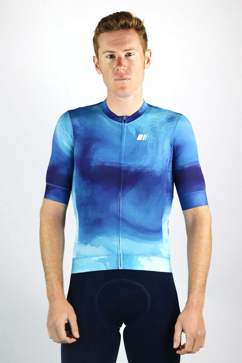 maillot aero ocean mar oceano azul hombre coleccion ciclismo gsport cycling ss21 2021 