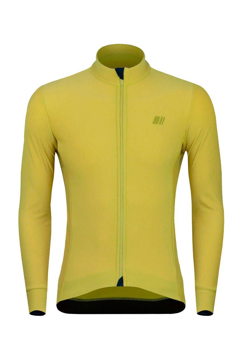 Maillot winter tokyo amarillo mostaza verde manga larga coleccion ropa ciclismo gsport